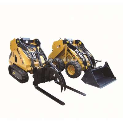 PALLET FORKS MINI SKID STEER LOADER WITH KUBOTA DIESEL ENGINE ,ATTACHMENT like bobcat skid steer loader FOR SALE