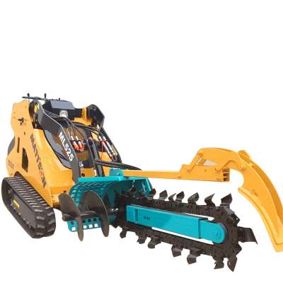 mini skid steer loader ML525 small garden tractor loader with trencher for sale