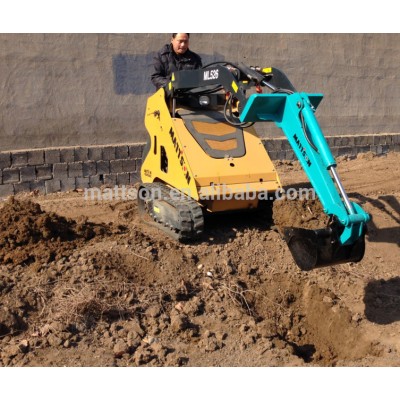 5.5km/h Rated Speed and New Condition mini excavator skid steer loader with high and best price from mattson company