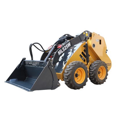 Top Level Top Quality Skid Steer loader with Power Angle Broom/street sweeper/motor sweeper